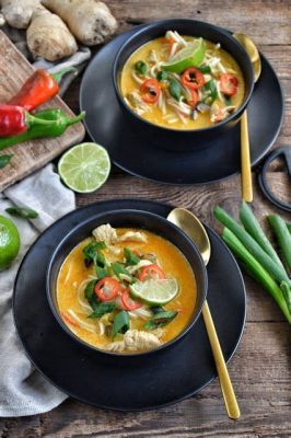  Khao Soi: Aromatyczna Curry Zupa z Makaronem i Chrupiącym Dodatkiem!